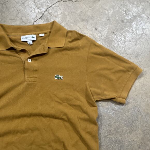 Lacoste Polo Shirt Mens M Turquoise Brown Sports Golf Rugby - Picture 4 of 7